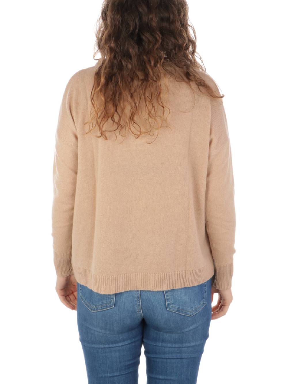 ROSSOPURO Maglia Donna in Lana e Cashmere Nuova