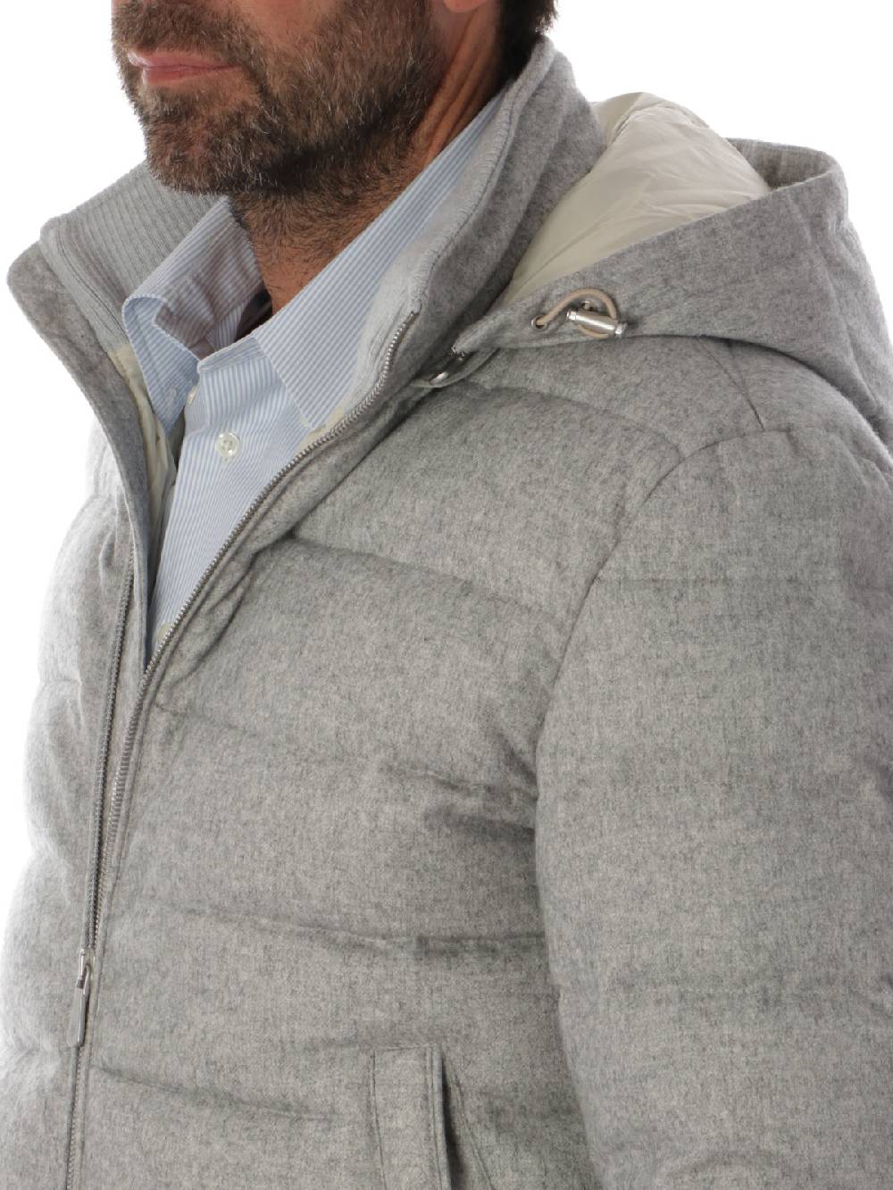 ELEVENTY Giubbotto Uomo in Seta e Cashmere Moda