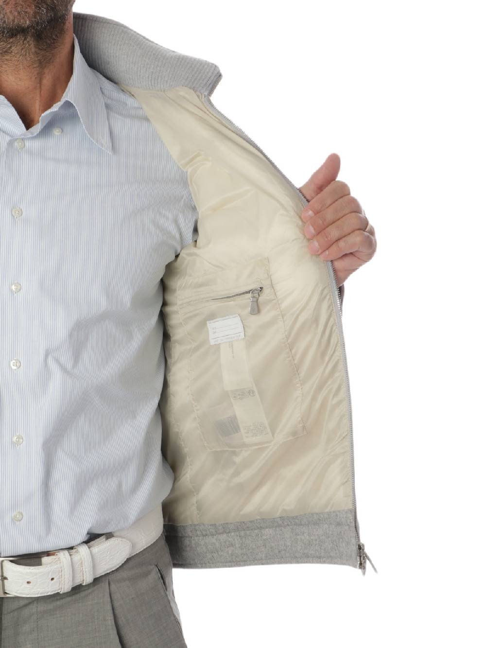 ELEVENTY Giubbotto Uomo in Seta e Cashmere Moda