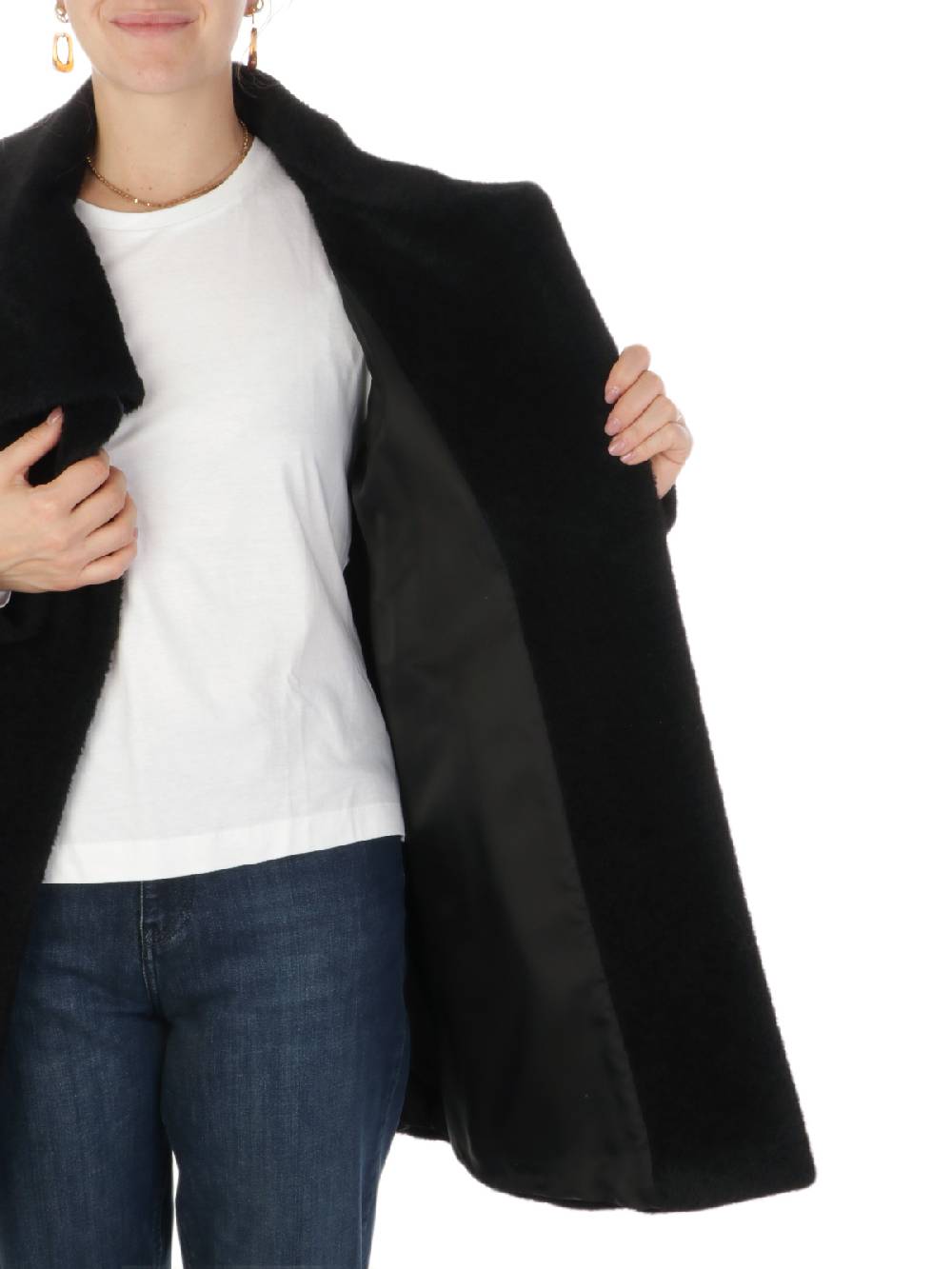 CINZIA ROCCA Cappotto Donna in Lana e Alpaca In Saldo