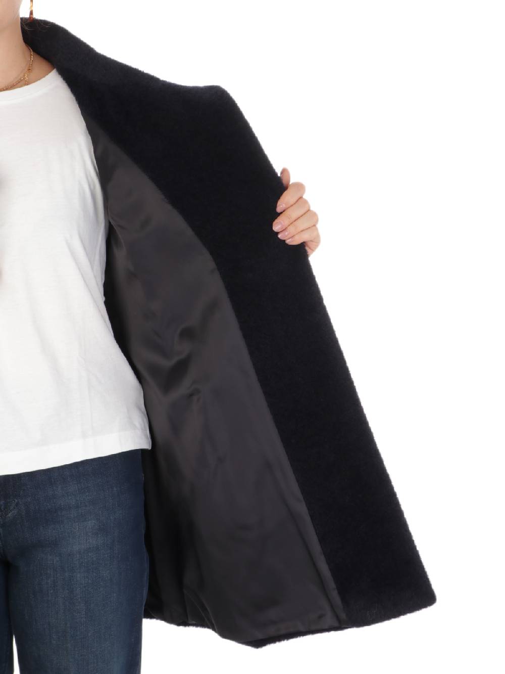 CINZIA ROCCA Cappotto Donna in Lana e Alpaca Nuova