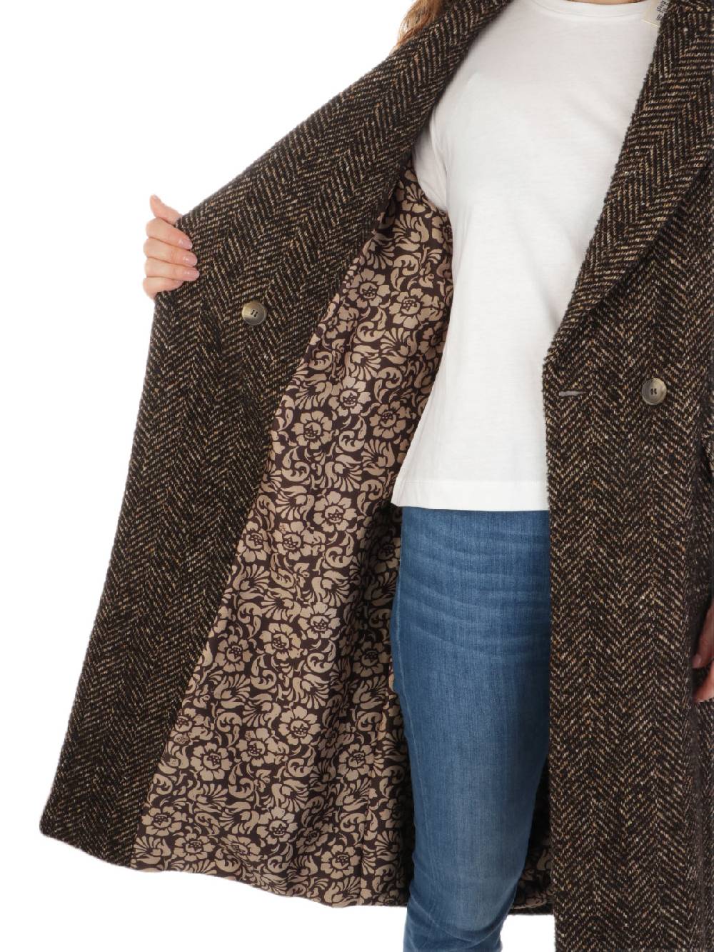 KILTIE Cappotto Donna Darrin Spigato 2025