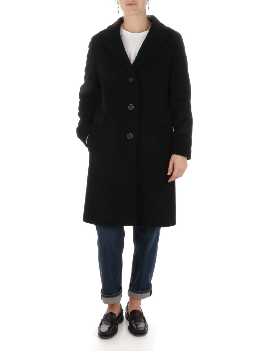 CINZIA ROCCA Cappotto Donna in Lana e Cashmere Italy