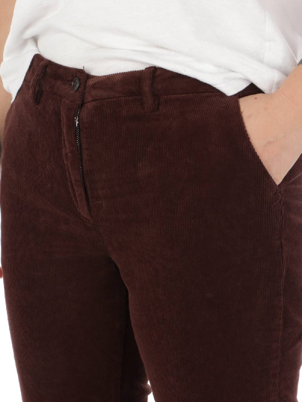 BRIGLIA 1949 Pantaloni Donna Roller in Velluto Nuovo
