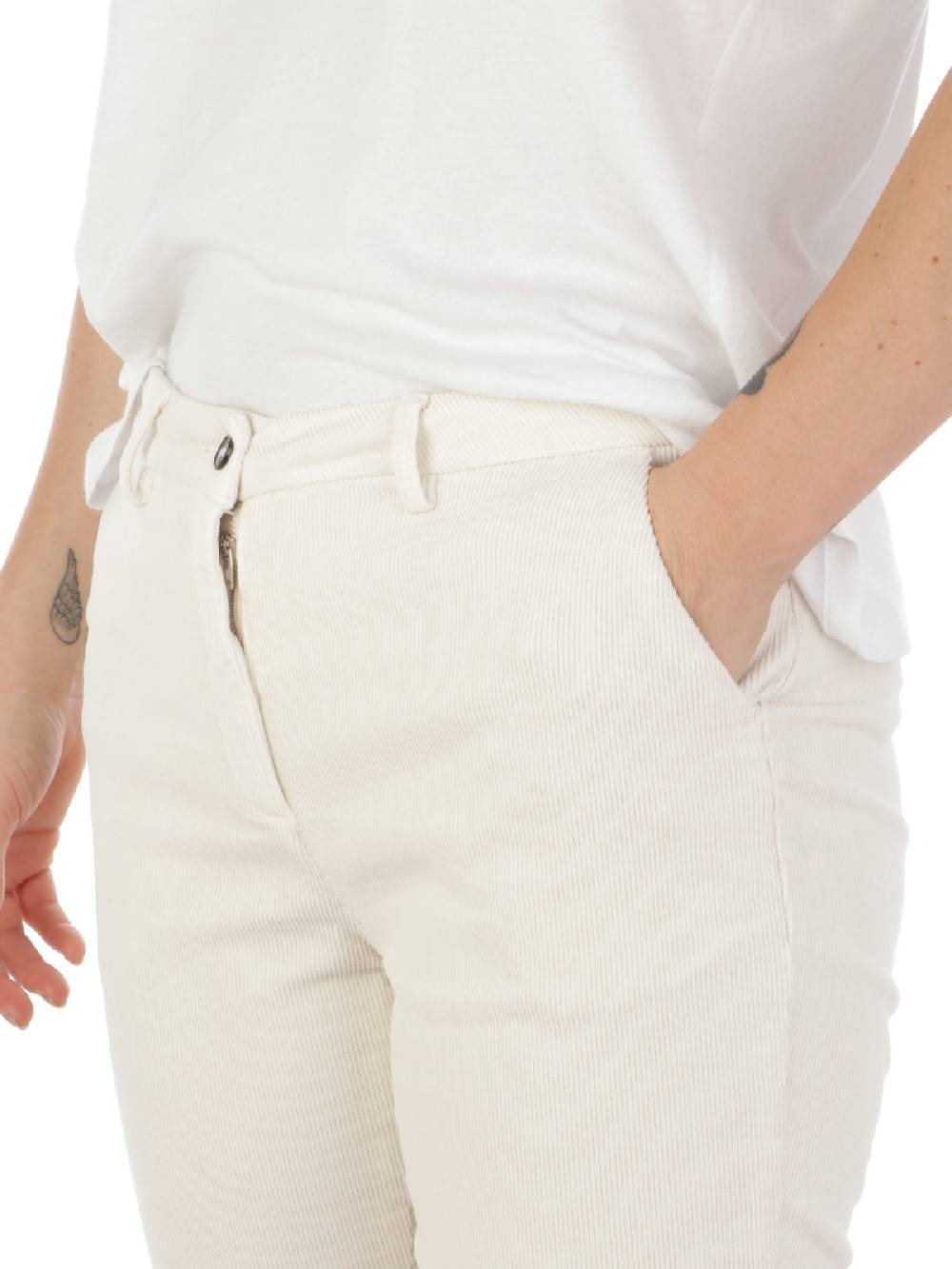 BRIGLIA 1949 Pantaloni Donna Roller in Velluto Qualità