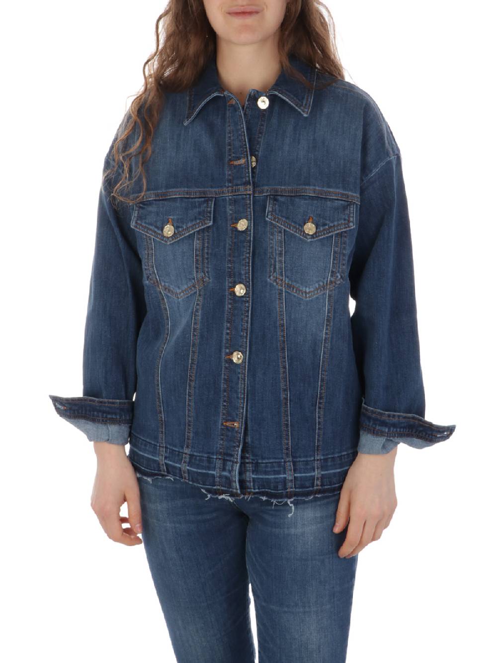 NENETTE Giubbotto in Jeans Donna Smith Affare Del Giorno