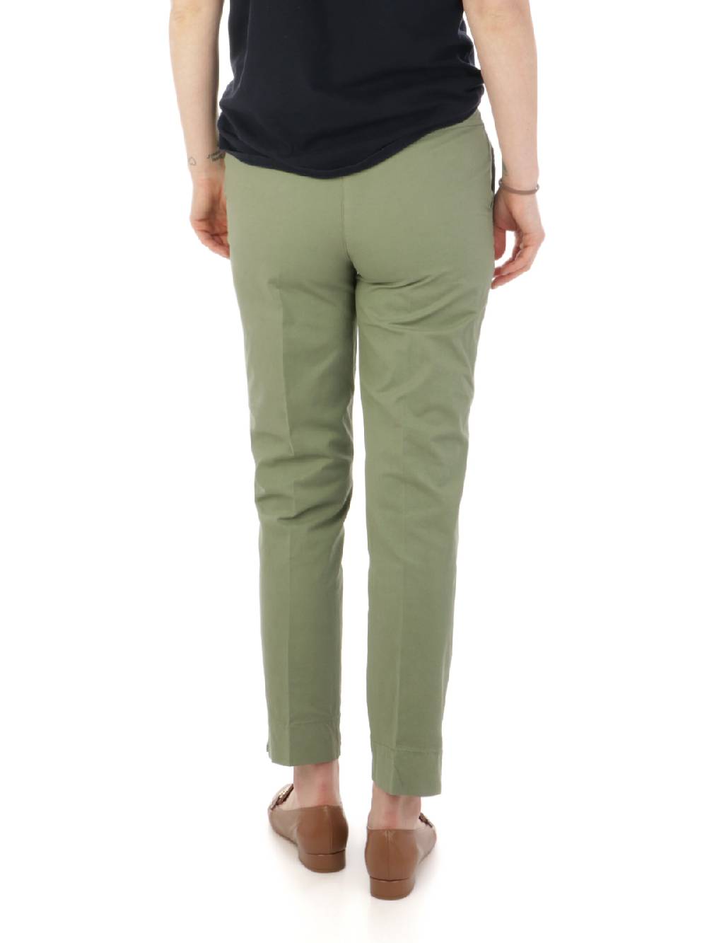 VIA MASINI 80 Pantaloni Chino Donna in Cotone Elasticizzato Convenienza