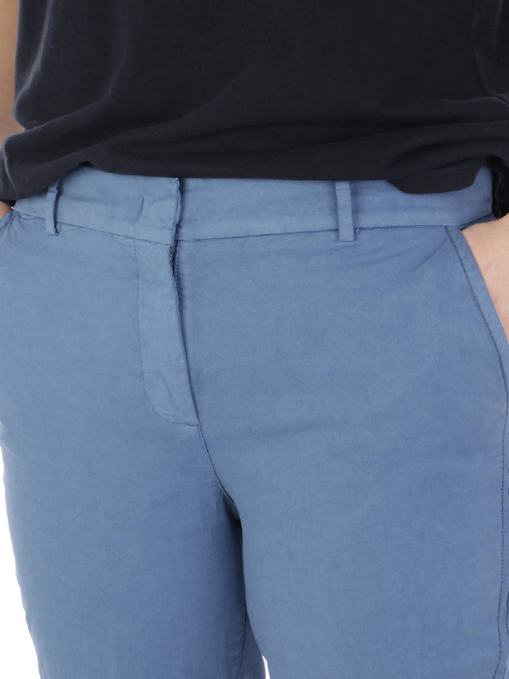 VIA MASINI 80 Pantaloni Chino Donna in Cotone Elasticizzato Novità