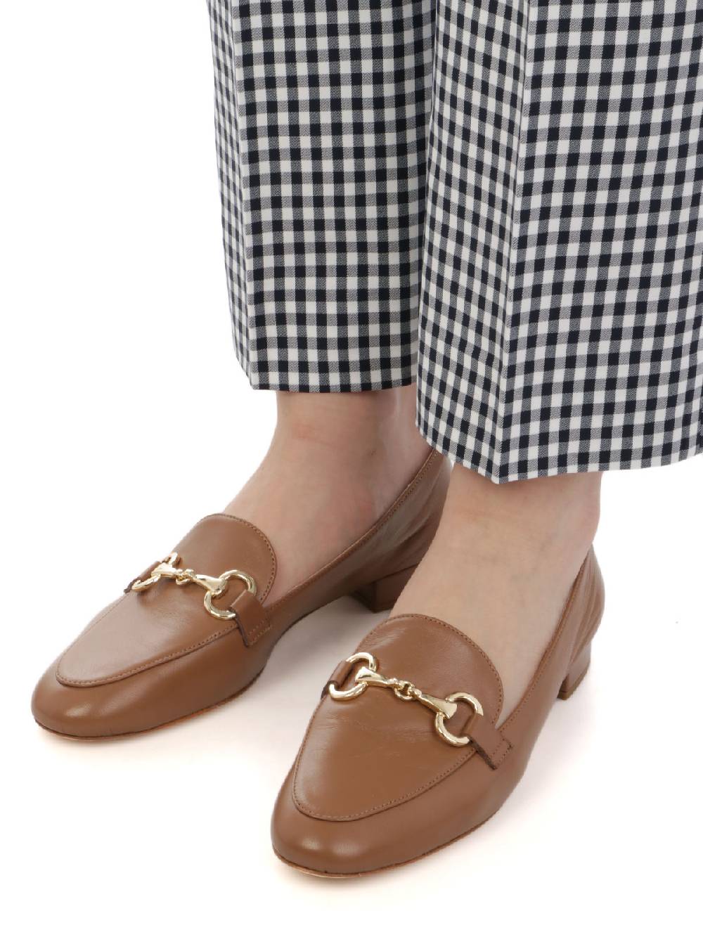 VIA MASINI 80 Pantaloni Trombetta Donna a Quadretti Sconto