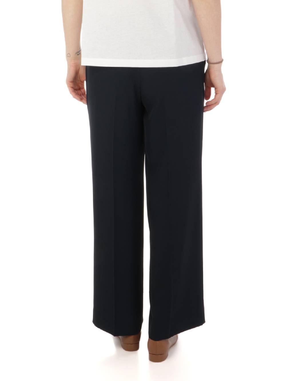 VIA MASINI 80 Pantaloni a Palazzo Donna Stretch Black Friday Prezzi