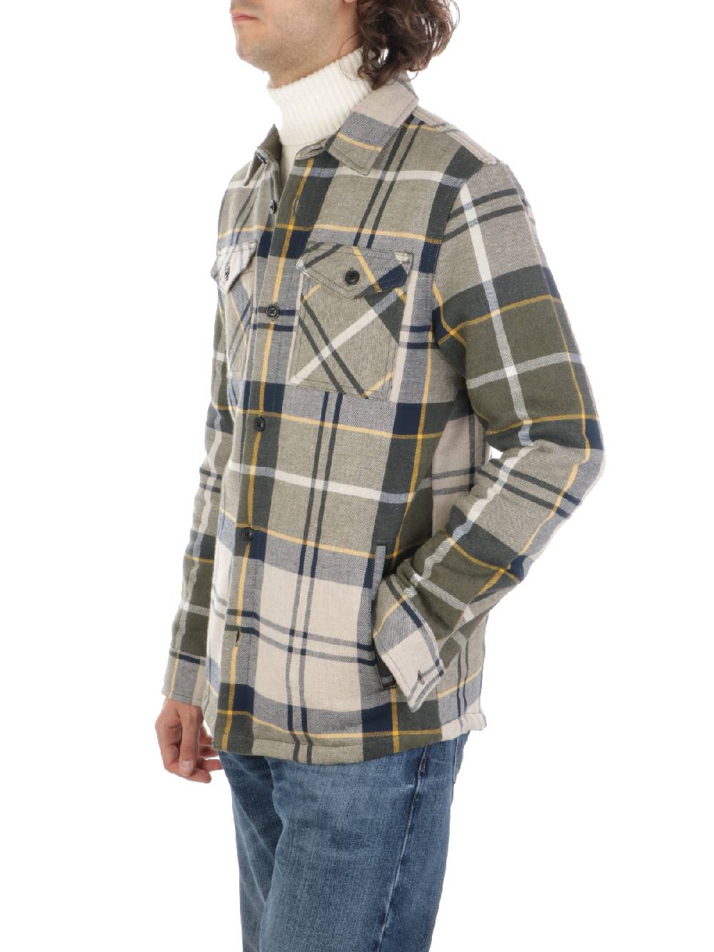 BARBOUR Overshirt Uomo Cannich in Cotone Economico