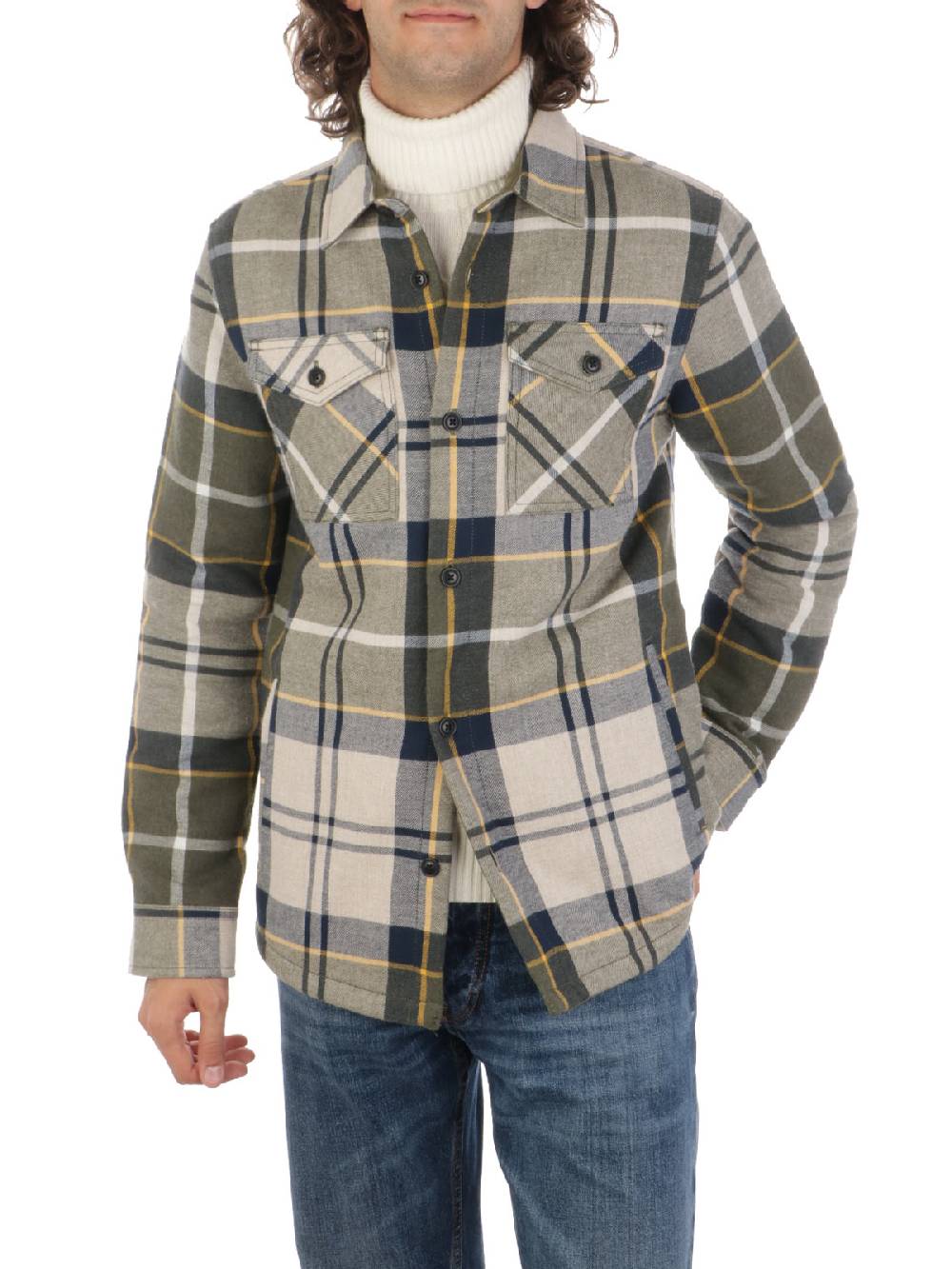 BARBOUR Overshirt Uomo Cannich in Cotone Economico
