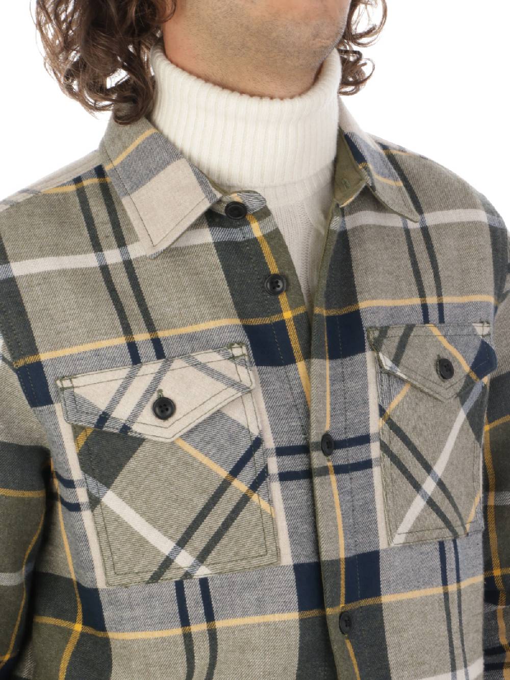 BARBOUR Overshirt Uomo Cannich in Cotone Economico