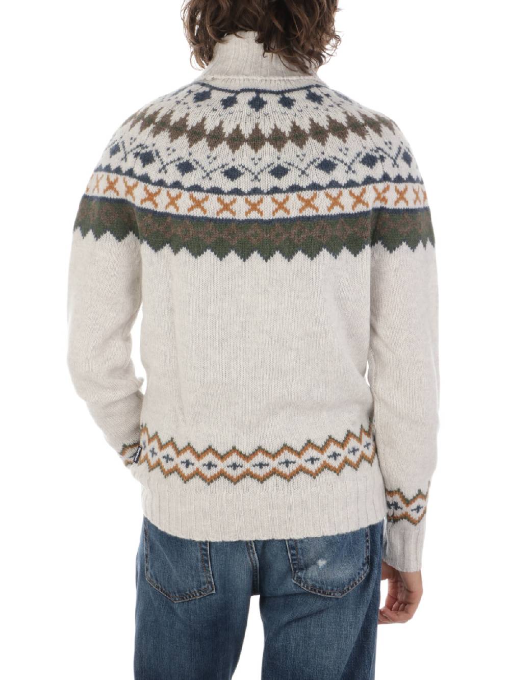 BARBOUR Dolcevita Uomo Roose Fair Isle In Vendita