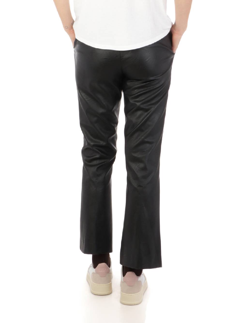 KILTIE Pantaloni Donna in Ecopelle Saldi Di Fabbrica