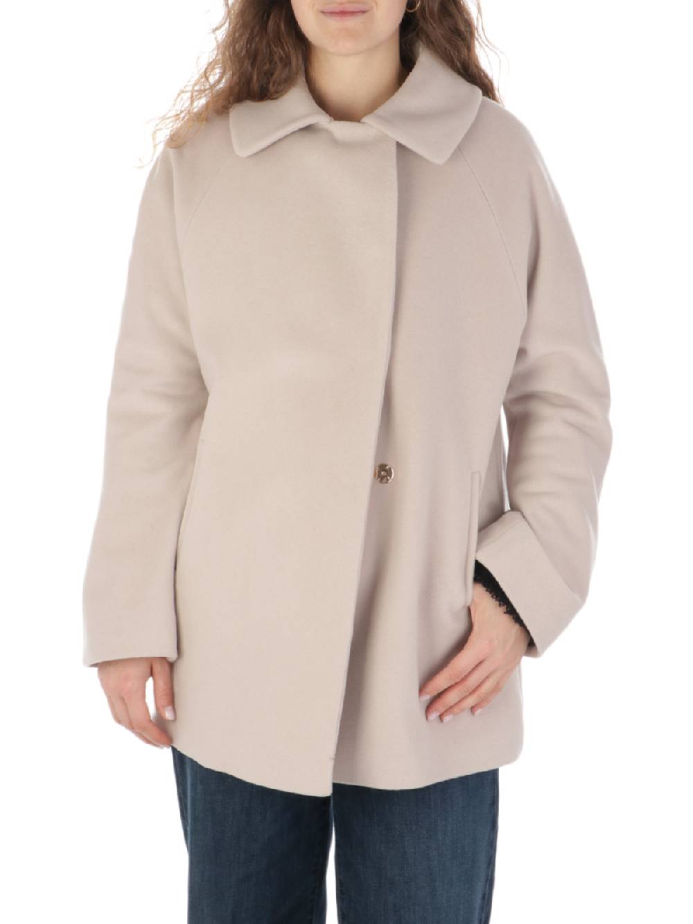 CHIARULLI Cappotto Donna in Panno di Lana Nuova