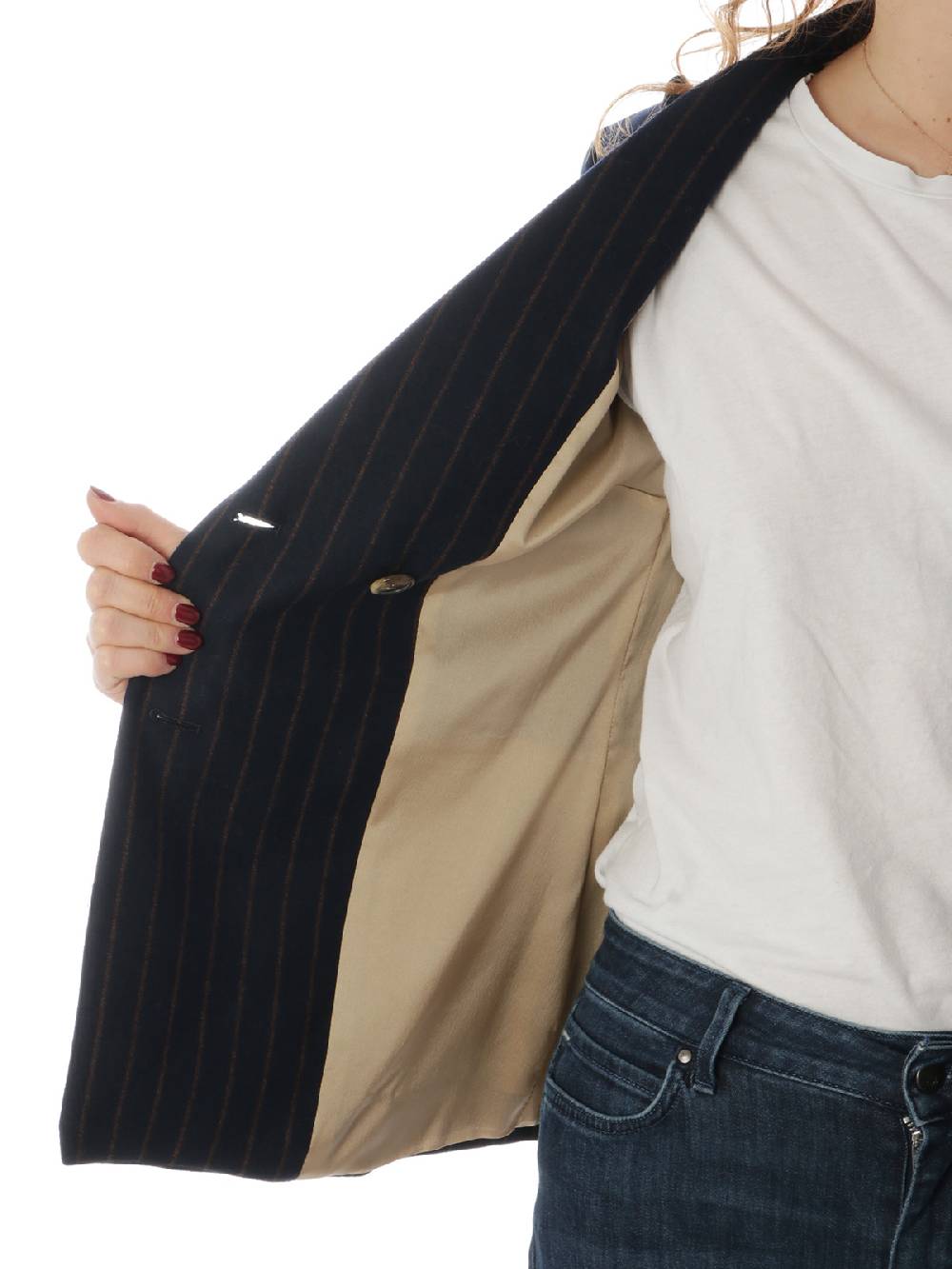 19.61 MILANO Blazer Donna Doppiopetto Diletta Consegna Veloce