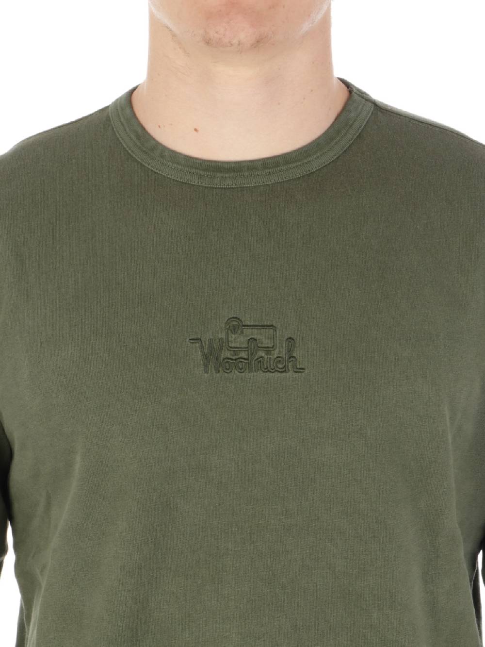 Woolrich Jersey Faded Long Sleeves Tee In Saldo