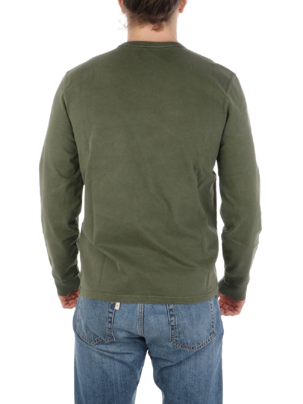 Woolrich Jersey Faded Long Sleeves Tee In Saldo