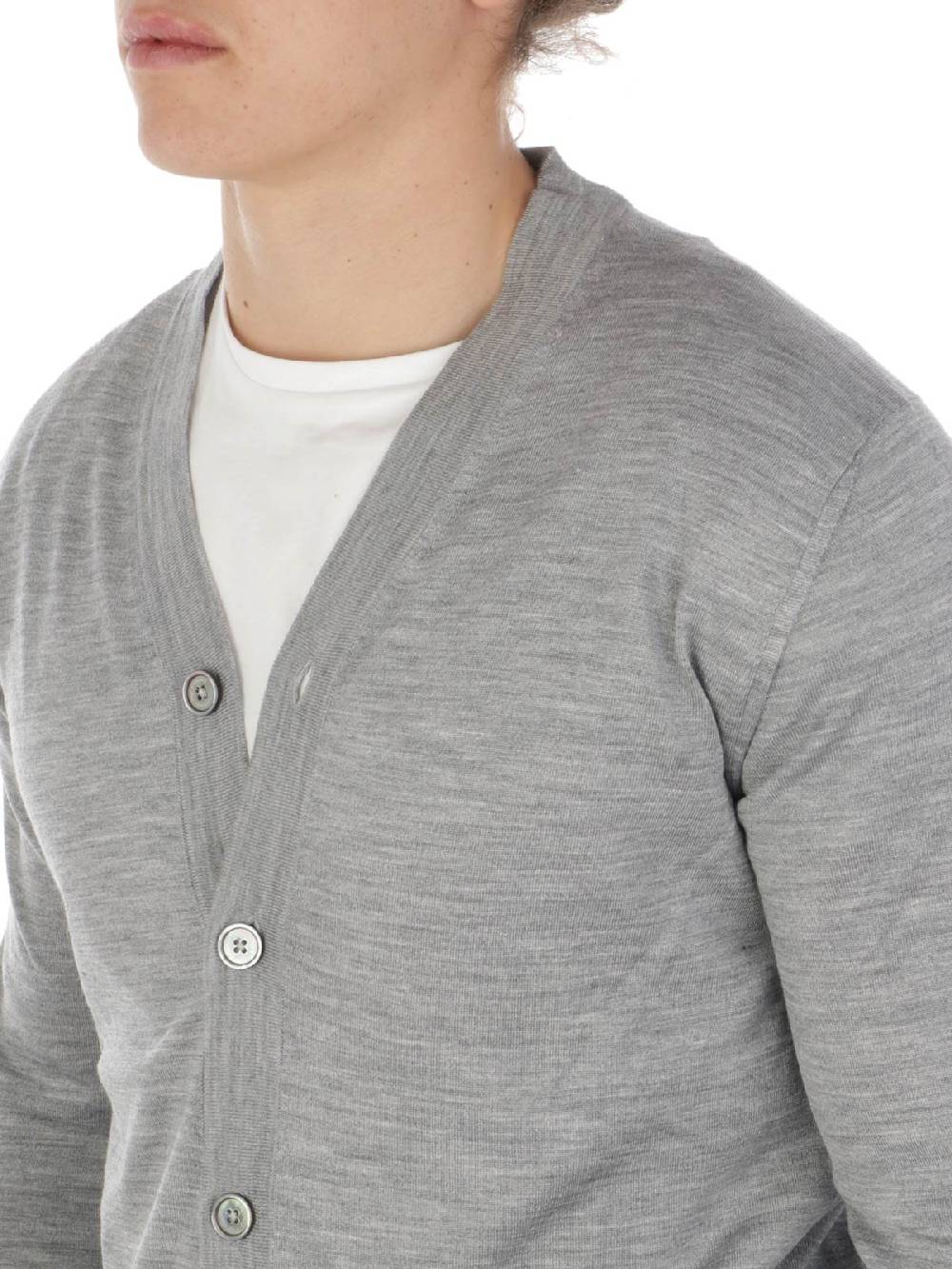 ELEVENTY Cardigan Uomo in Lana e Seta Qualità Garantita