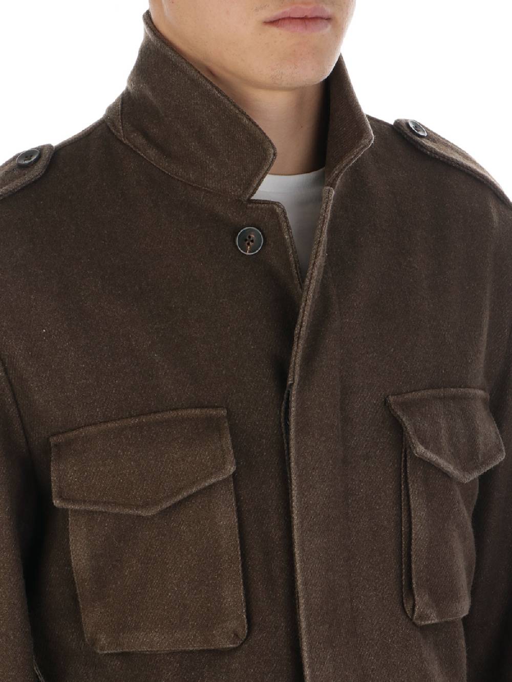BOGLIOLI Field Jacket Uomo in Lana In Linea