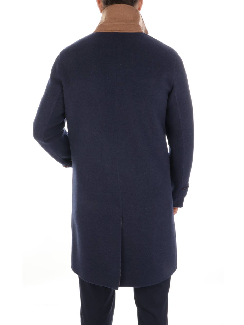 ELEVENTY Cappotto Uomo Reversibile in Lana Vergine Nuovo