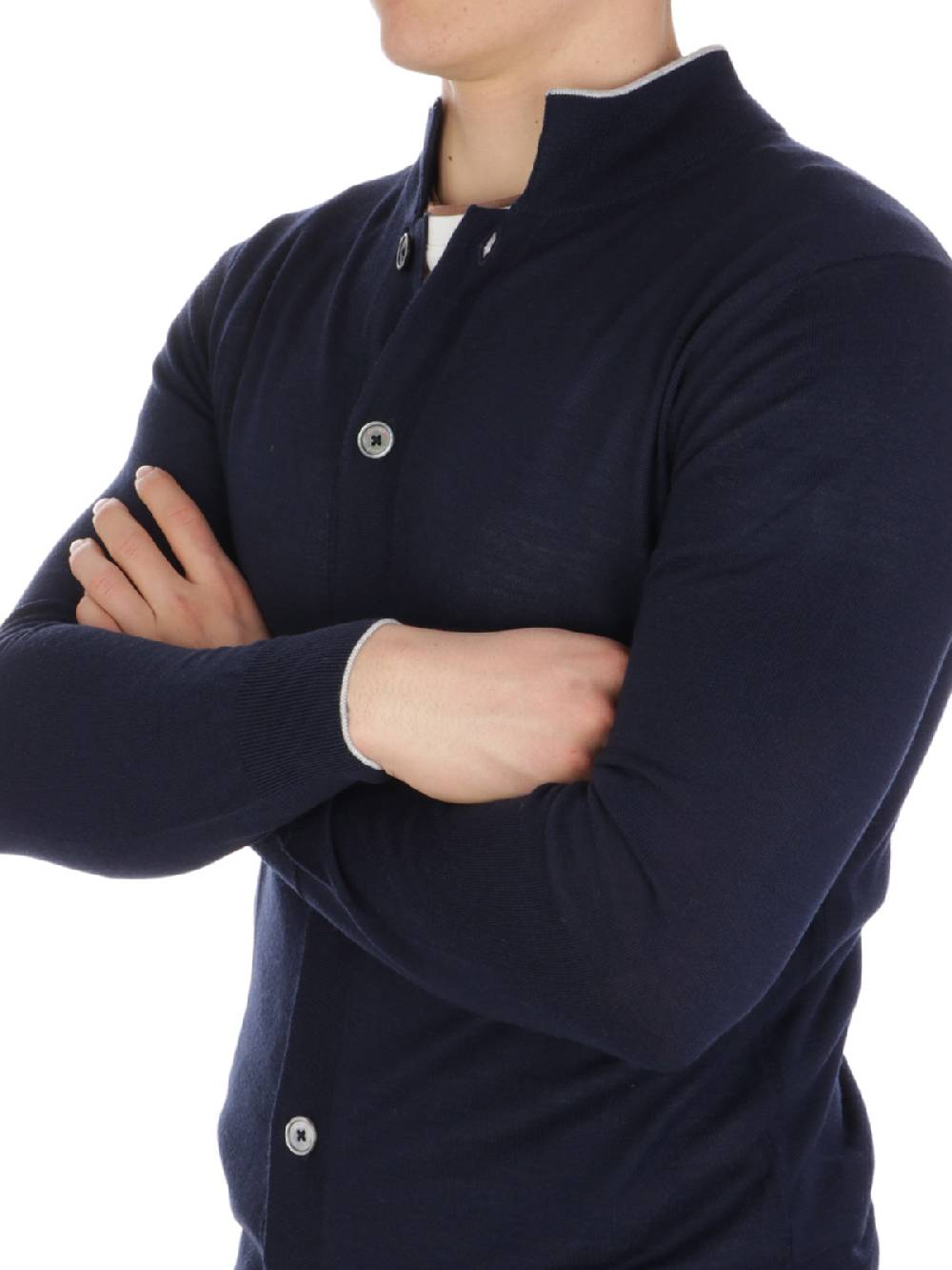 ELEVENTY Cardigan Uomo in Lana e Seta Consegna Veloce