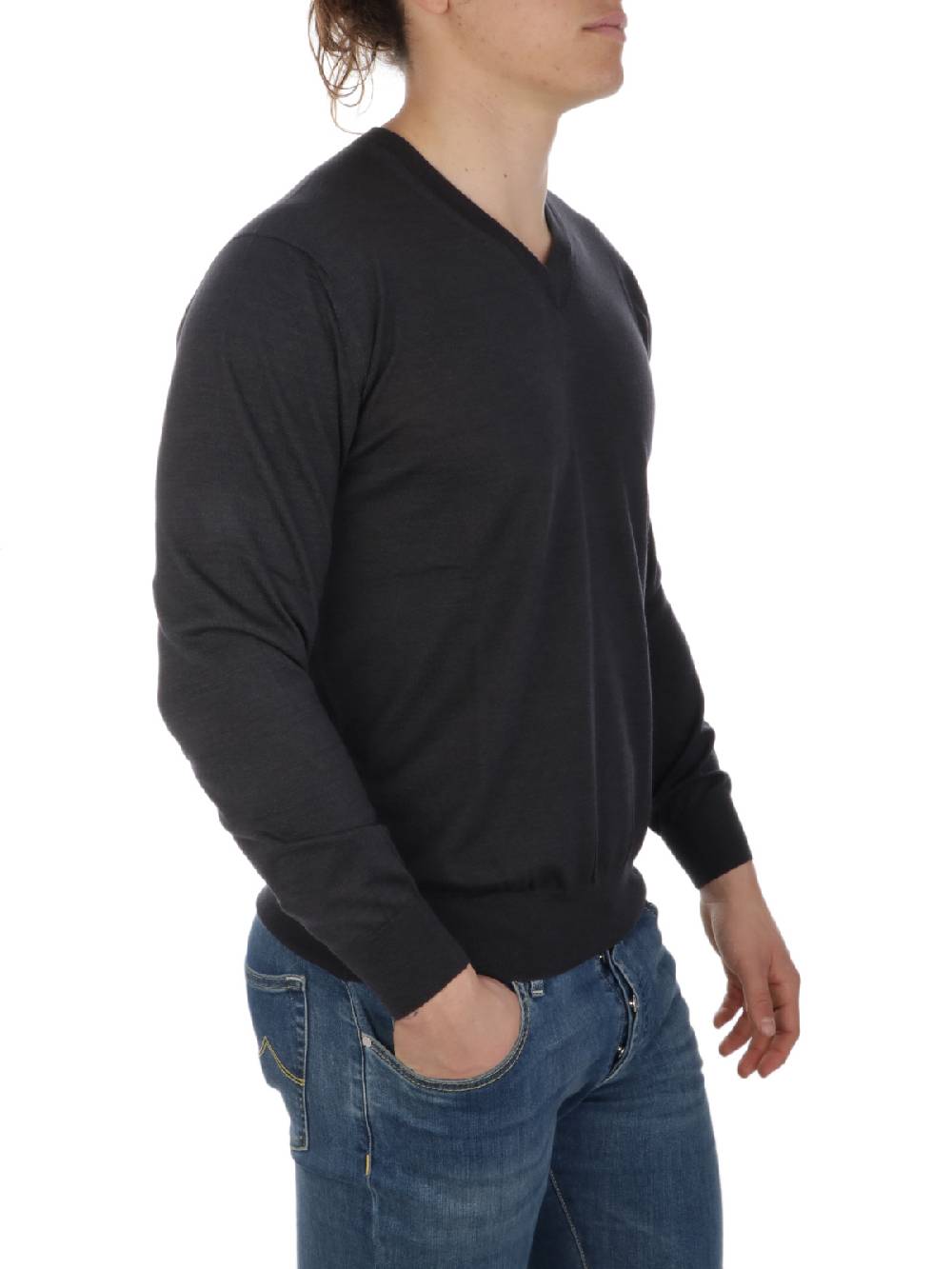 CRUCIANI Pullover Uomo in Cashmere e Seta Prezzo Ridotto