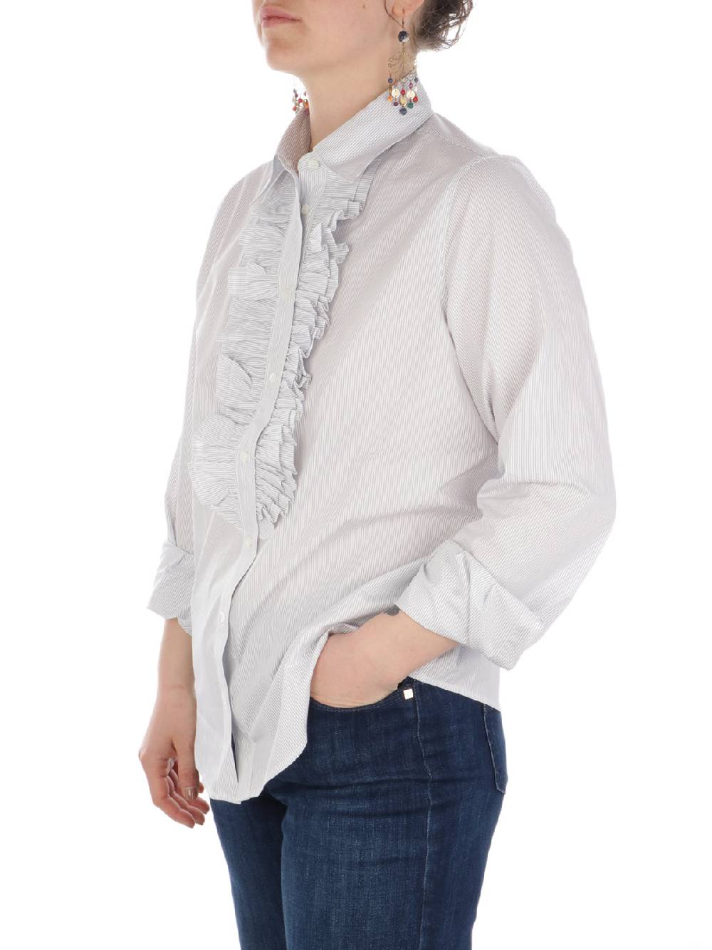 ASPESI Camicia Donna H702 a Righe Presa