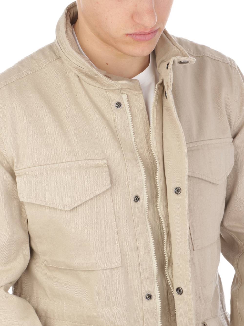 WOOLRICH Giubbotto Uomo Field Jacket in Cotone Outlet