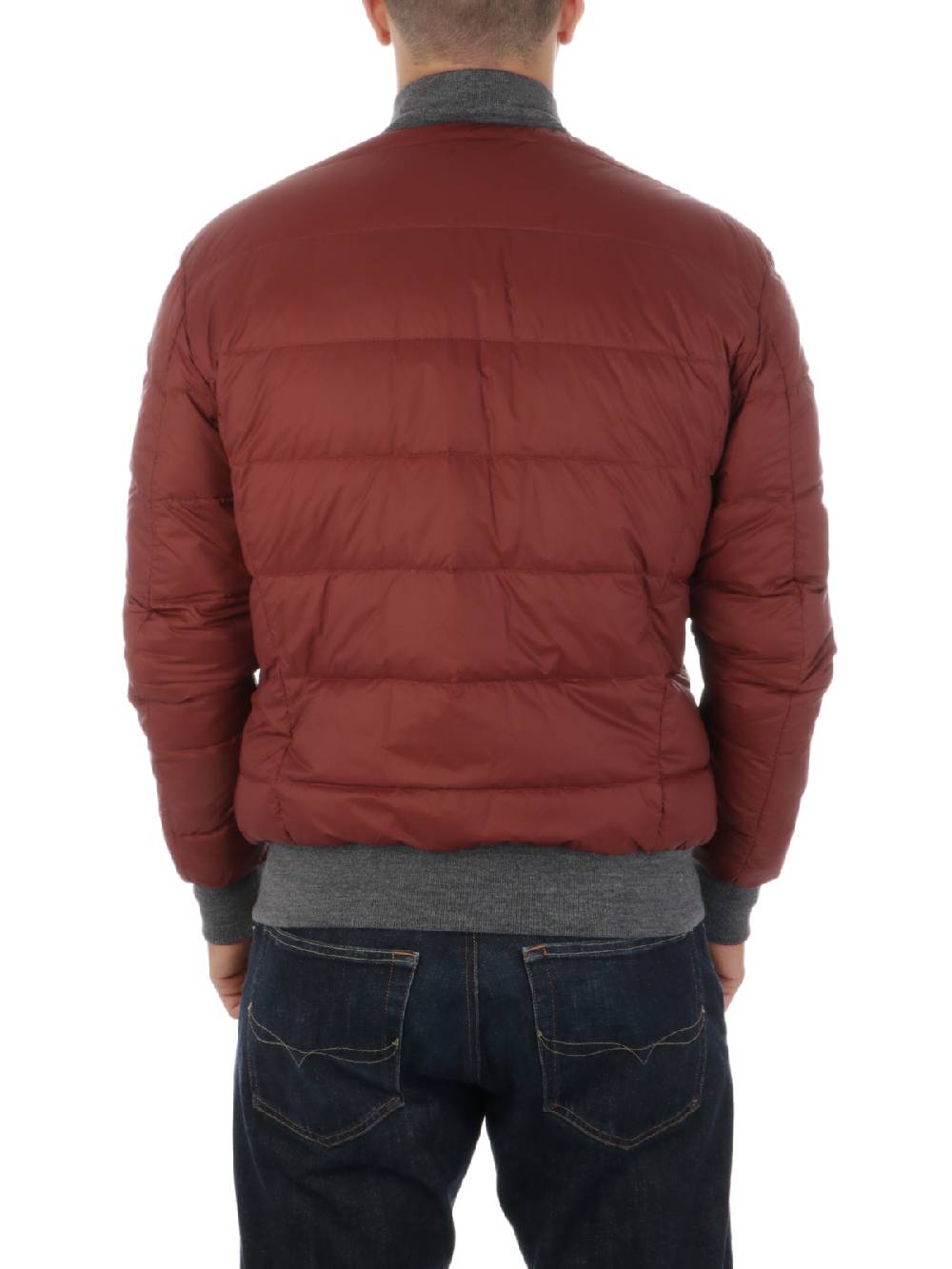 BARBA Giubbotto Uomo Double in Pelle Smaltimento dello stoccaggio