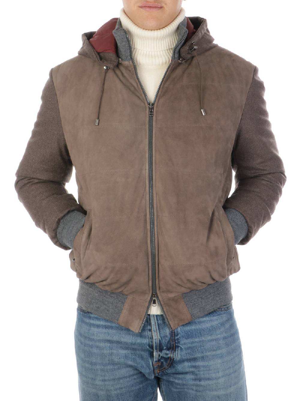 BARBA Bomber Uomo Imbottito con Cappuccio Offerta migliore