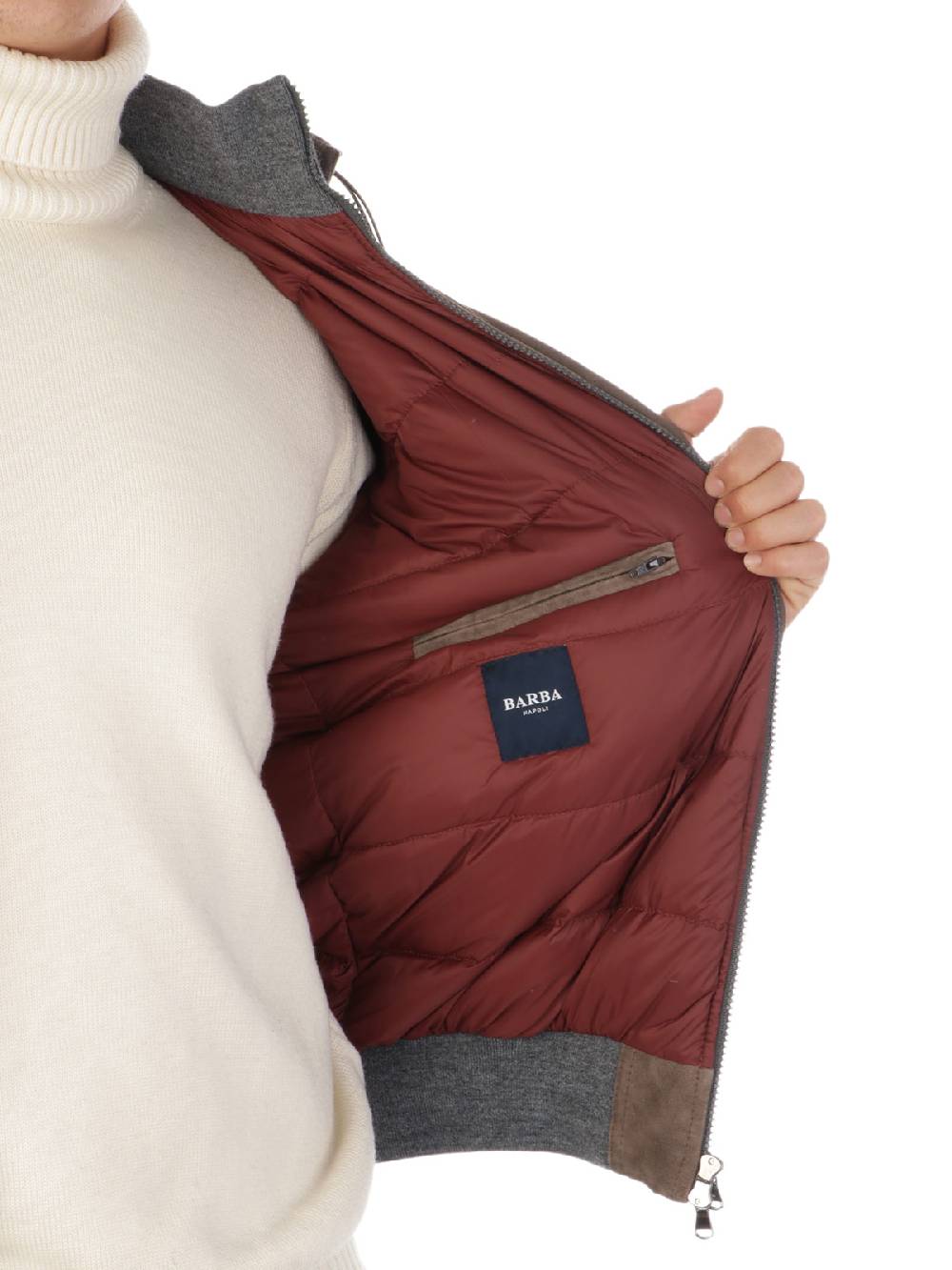 BARBA Bomber Uomo Imbottito con Cappuccio Offerta migliore