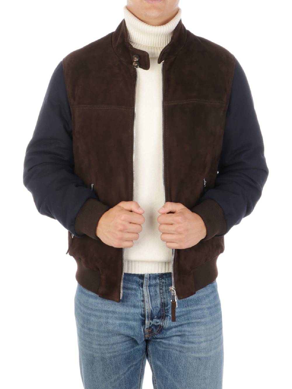THE JACK LEATHERS Giacca in Suede Uomo Matthias Online Outlet