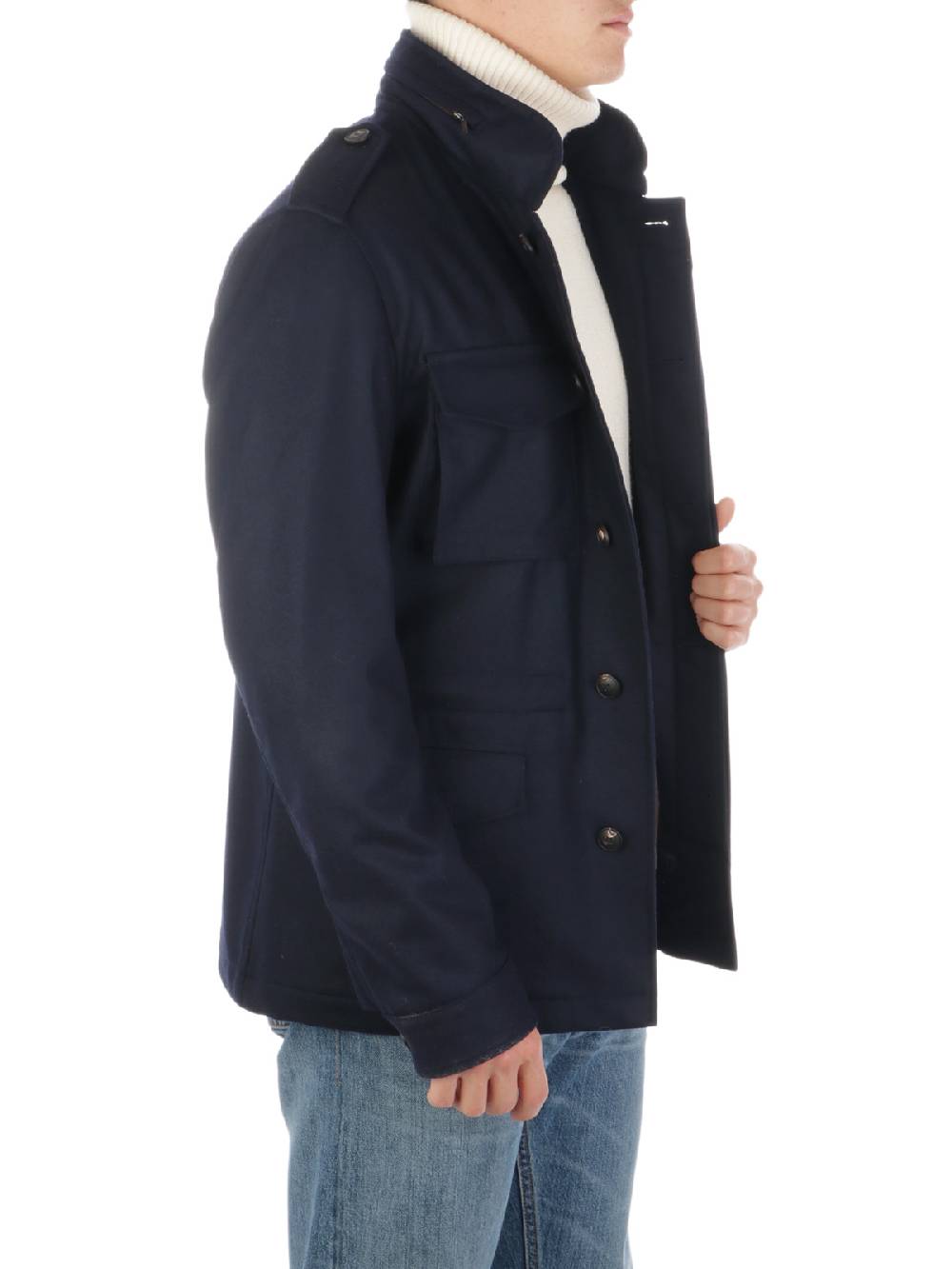 BARBA Field Jacket Uomo in Lana