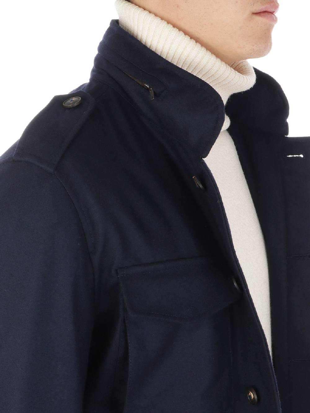 BARBA Field Jacket Uomo in Lana Lightning offer