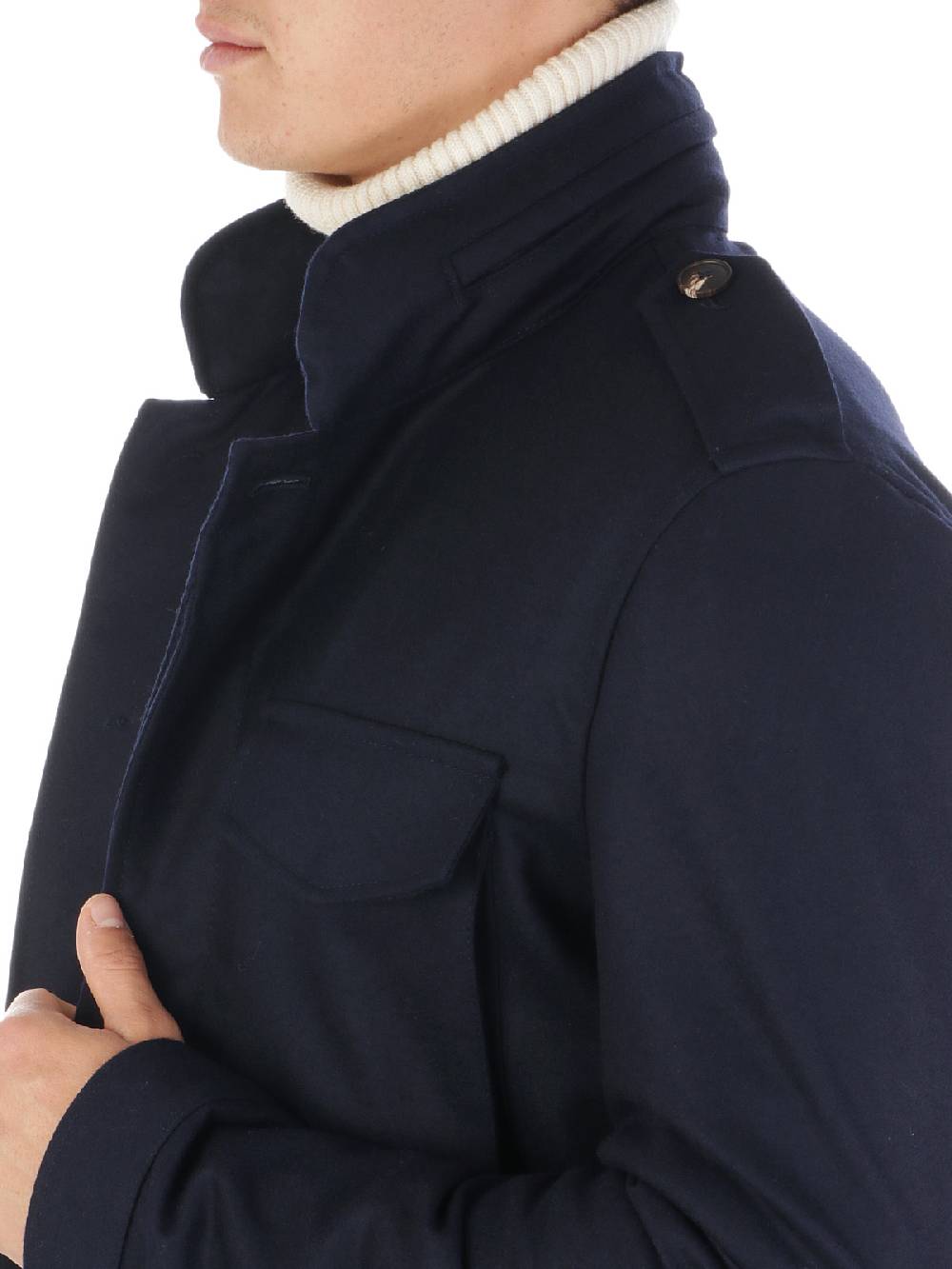 BARBA Field Jacket Uomo in Lana Lightning offer