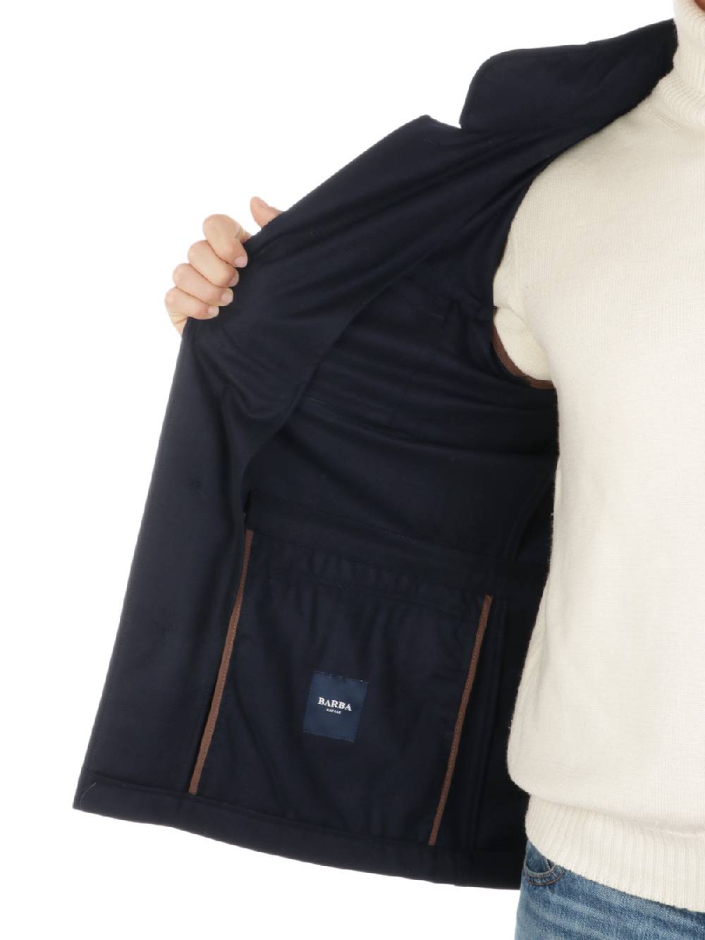 BARBA Field Jacket Uomo in Lana Lightning offer