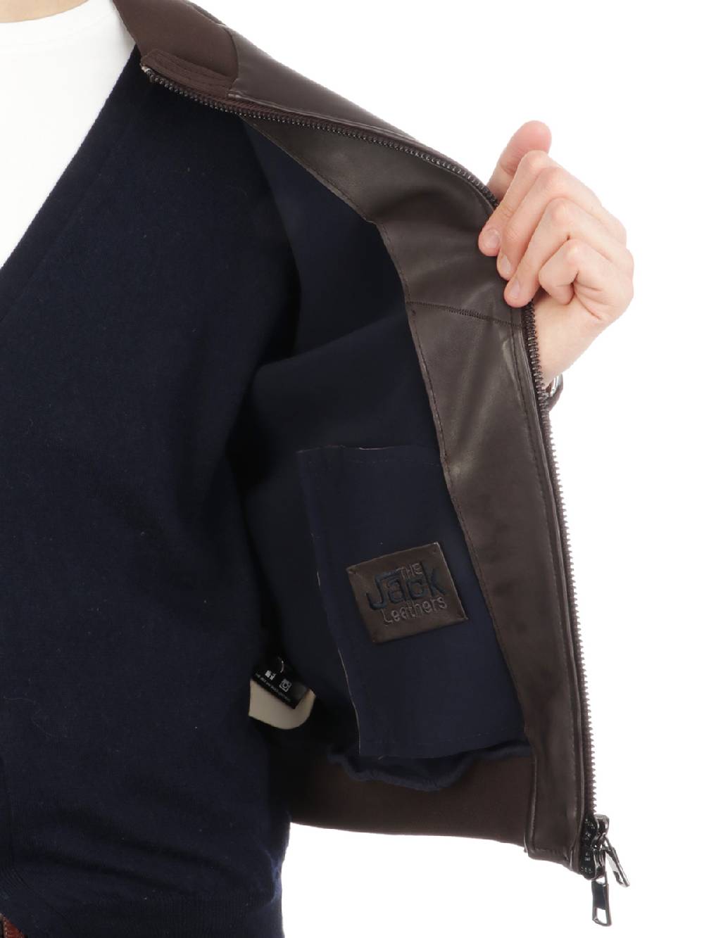 THE JACK LEATHERS Giacca in Pelle Uomo Derek Seamless Offerte speciali