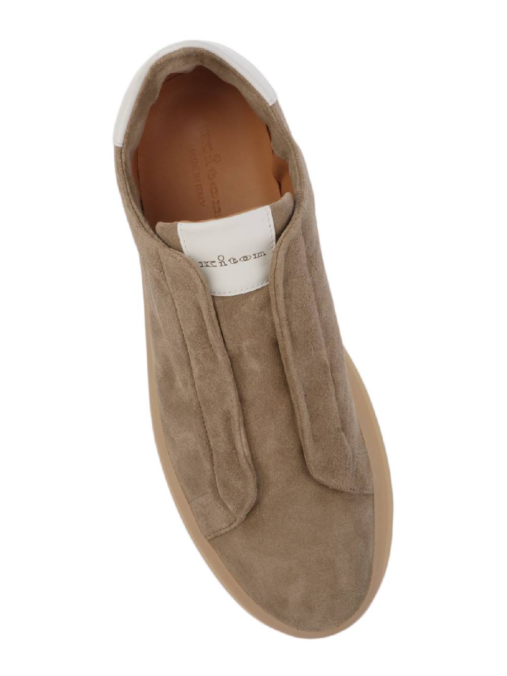 KITON Sneakers Uomo in Suede senza Lacci Esporta salva