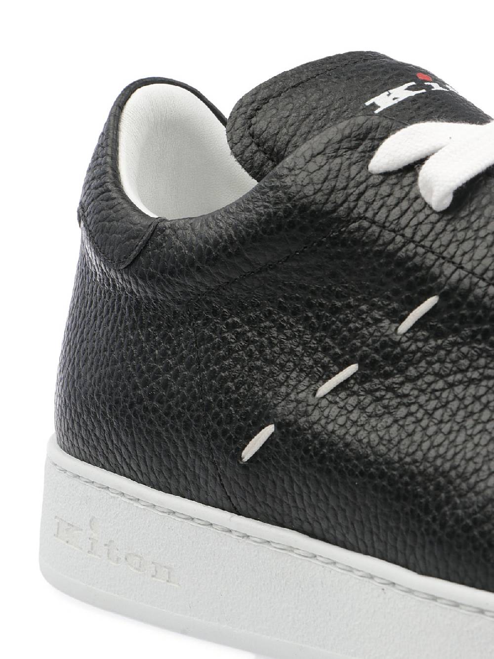 KITON Sneakers Uomo Stitching in Pelle In vendita