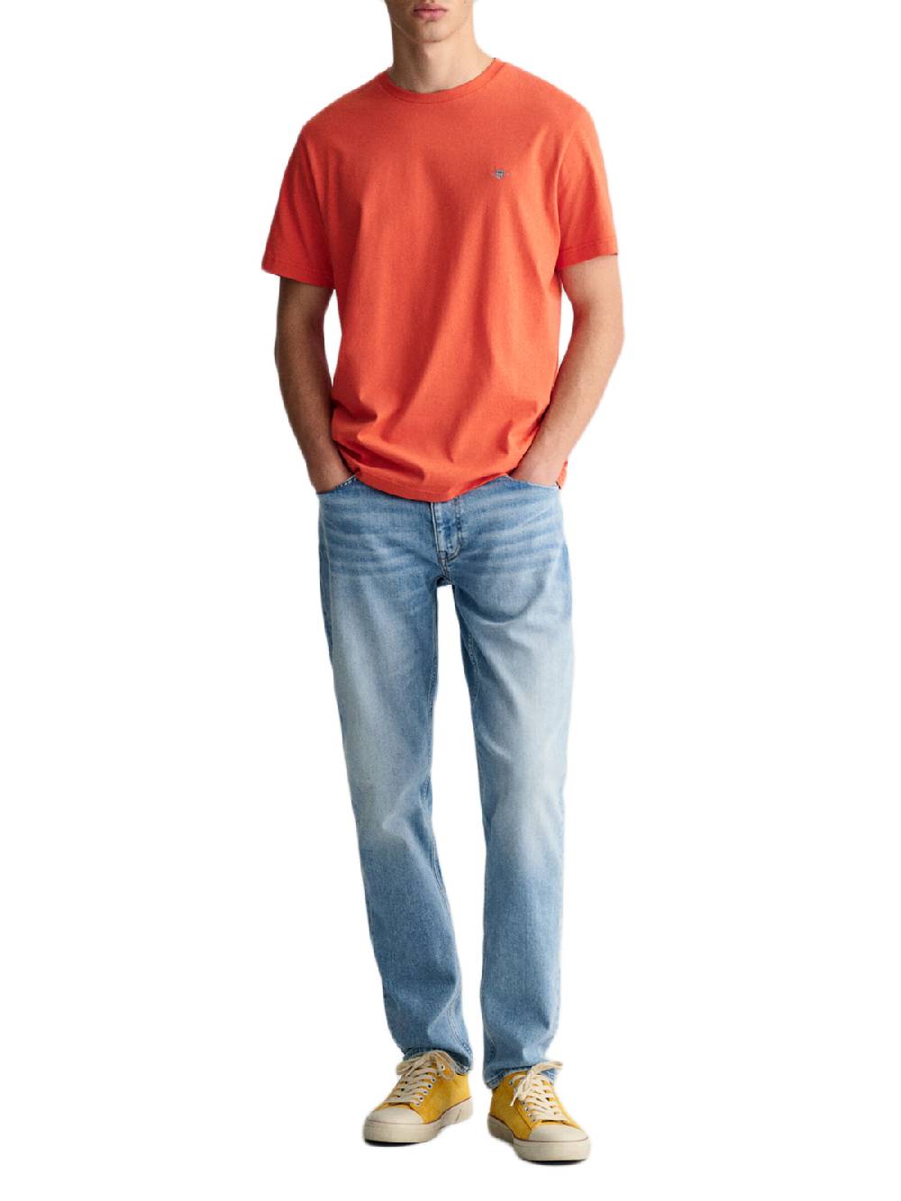 Gant Reg Shield Ss T-Shirt In Linea