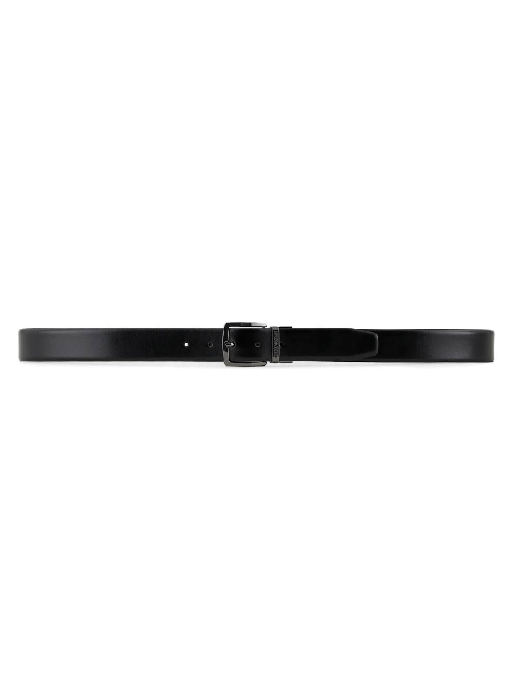 EMPORIO ARMANI Cintura Uomo Reversibile in Pelle Liscia