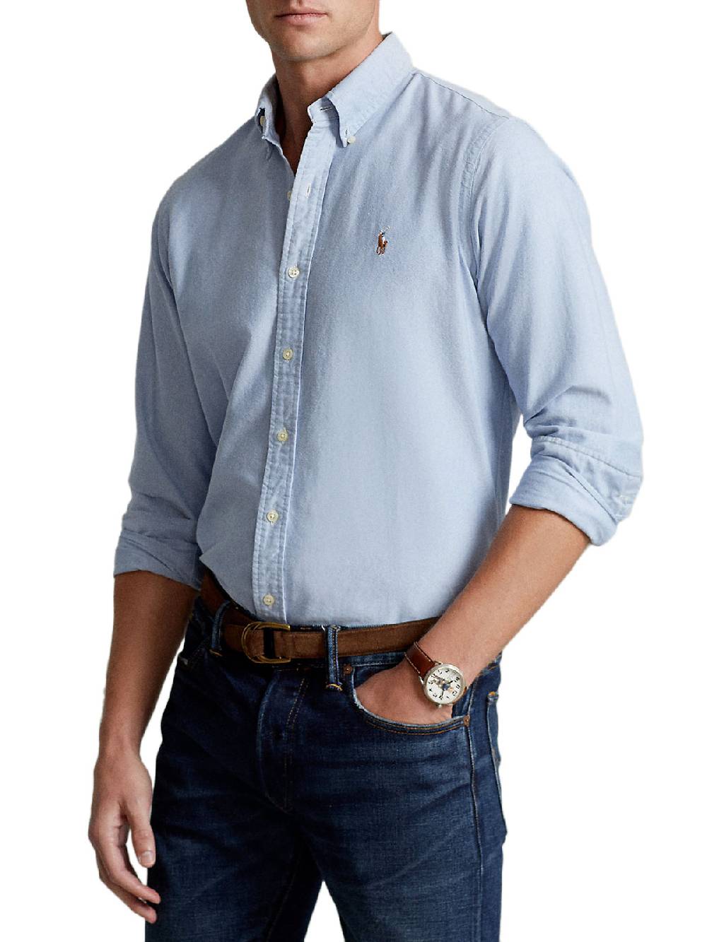 POLO RALPH LAUREN Camicia Uomo Sport in Cotone Comprare a buon mercato