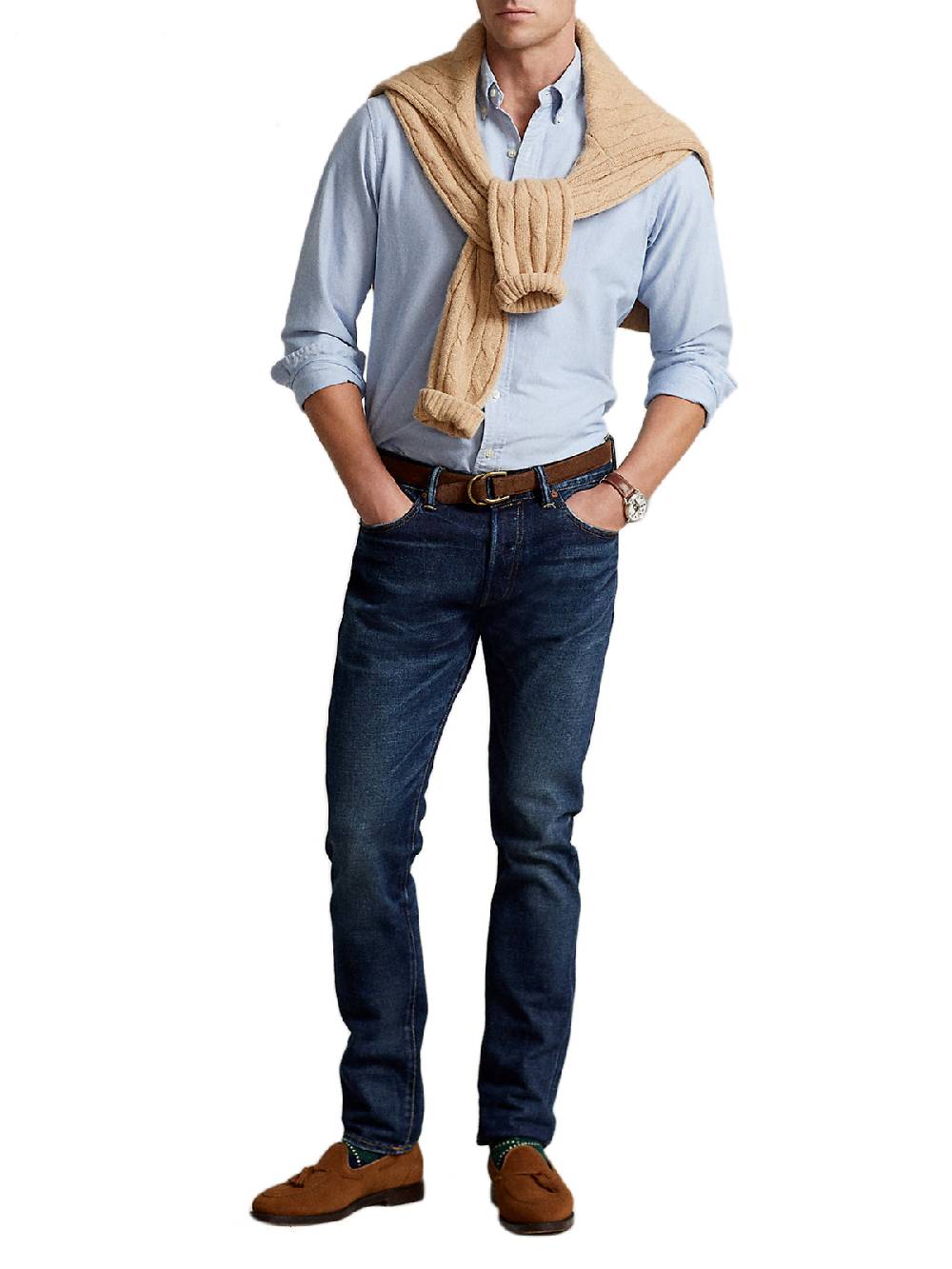 POLO RALPH LAUREN Camicia Uomo Sport in Cotone Comprare a buon mercato