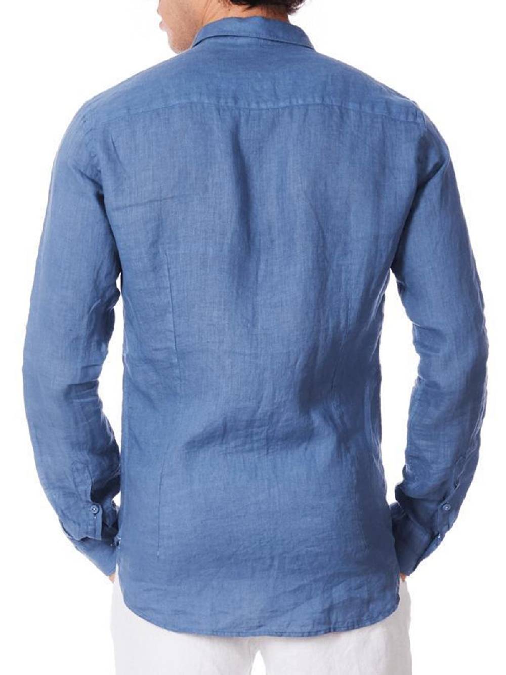 ZEYBRA Camicia Uomo In Lino Vendita calda