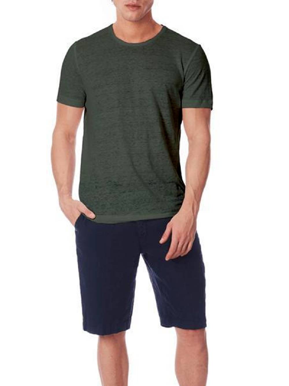 ZEYBRA T-shirt Uomo In Lino Online Outlet