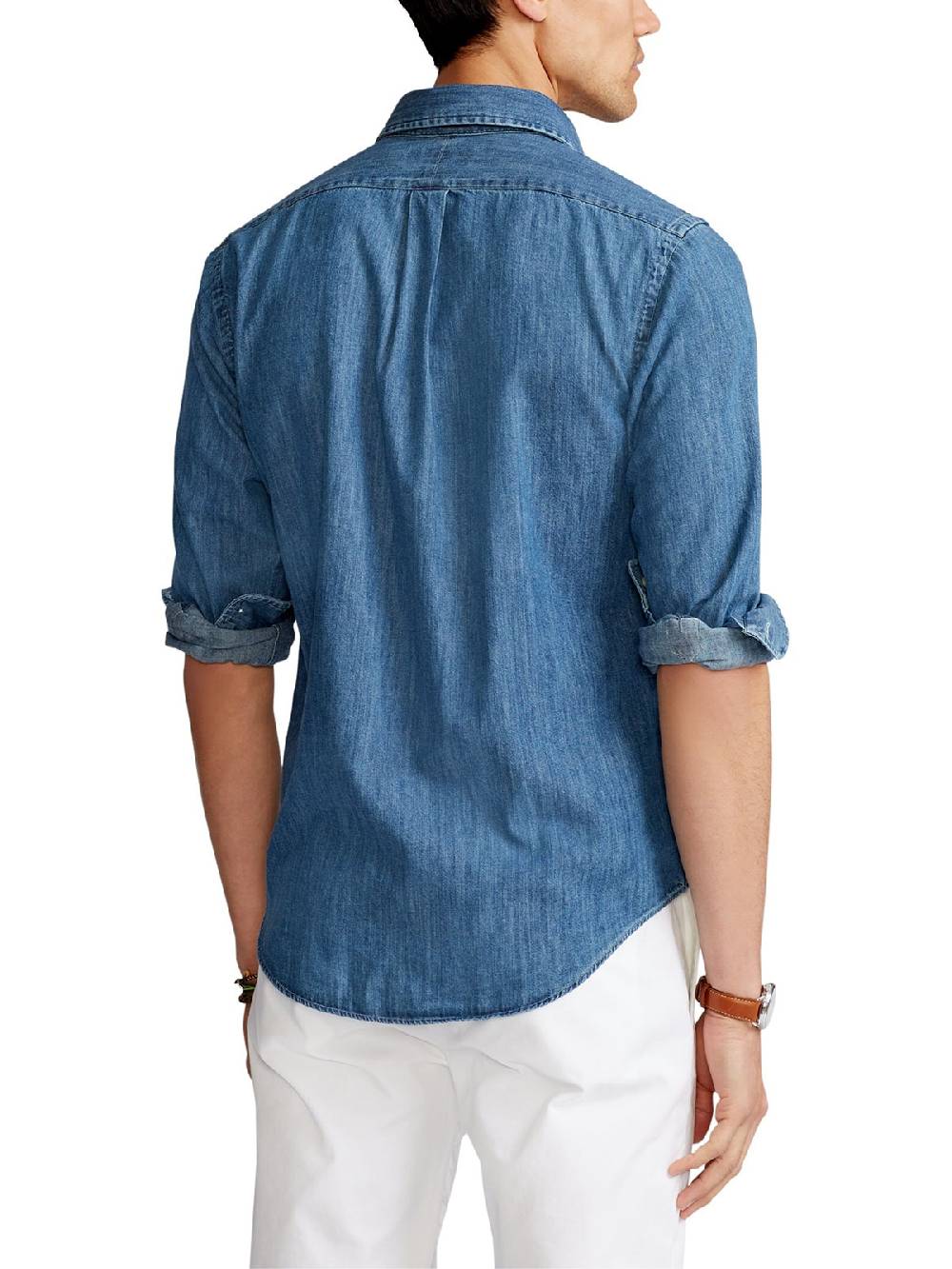 POLO RALPH LAUREN Camicia Uomo in Denim Custom Fit