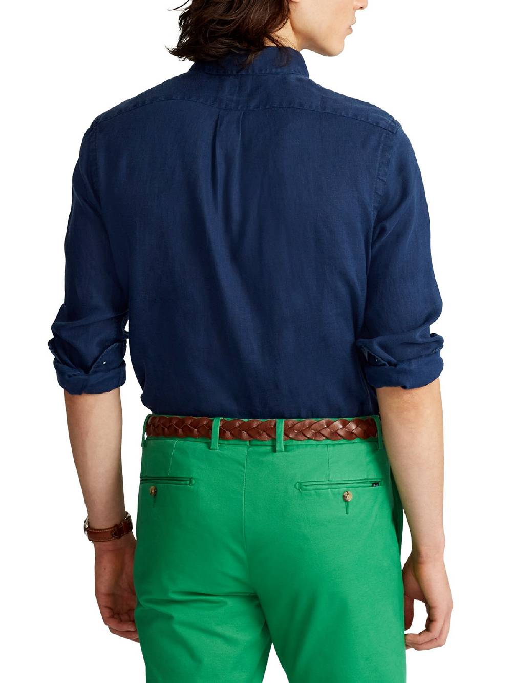 POLO RALPH LAUREN Camicia Uomo Slim in Lino