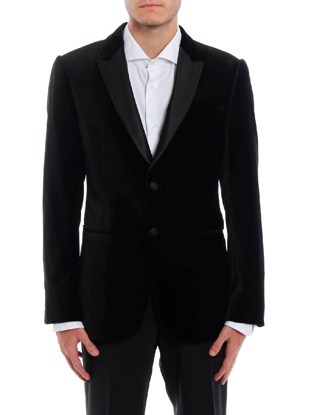 EMPORIO ARMANI Blazer Uomo in Velluto Discount Store per i nuovi prodotti